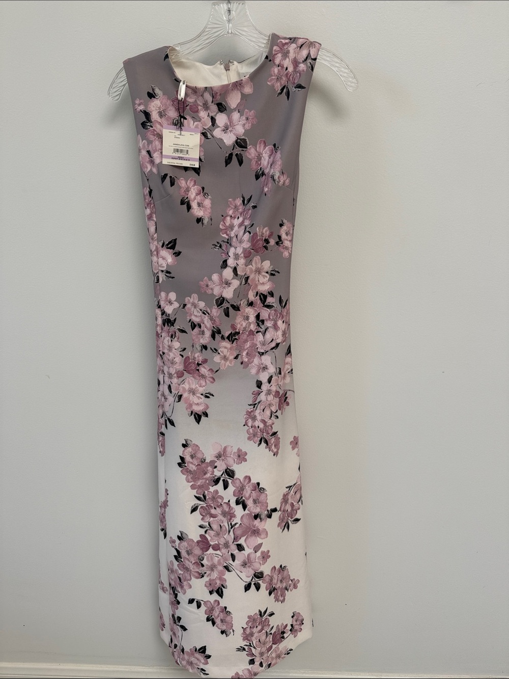 Anne Klein Mauve and Pink Floral Beautiful Dress